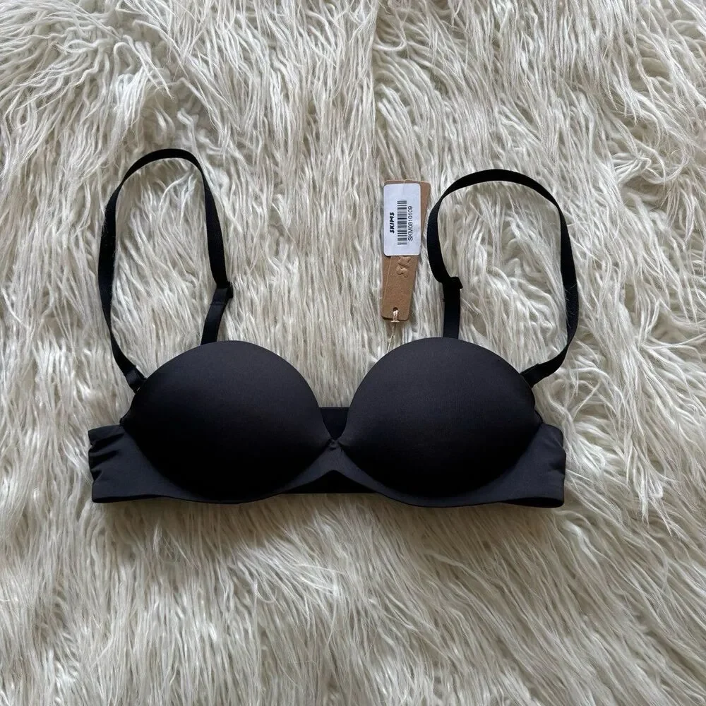 Skims Ultimate Push Up Strapless Bra Onyx Size 32A - Picture 2 of 9
